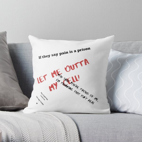 How Could You Leave Us lyrics - NF Throw Pillow RB0609 product Offical nf Merch