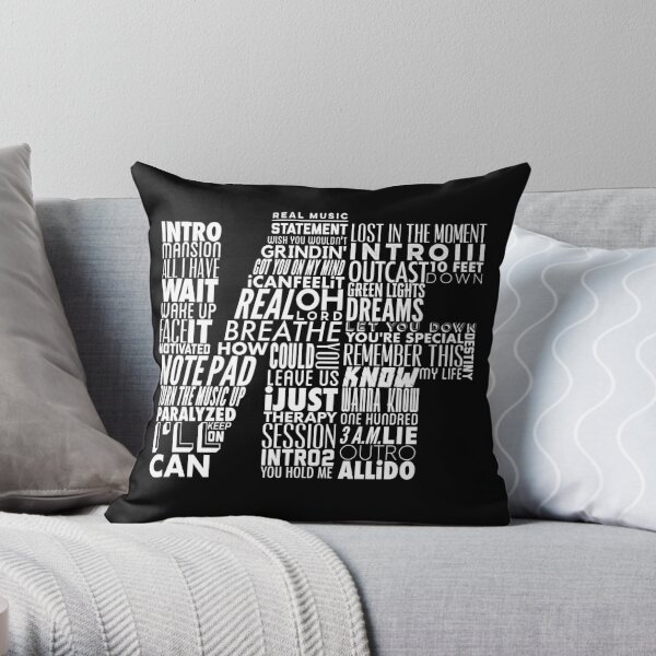 NF - Word Collaboration Design  Throw Pillow RB0609 product Offical nf Merch